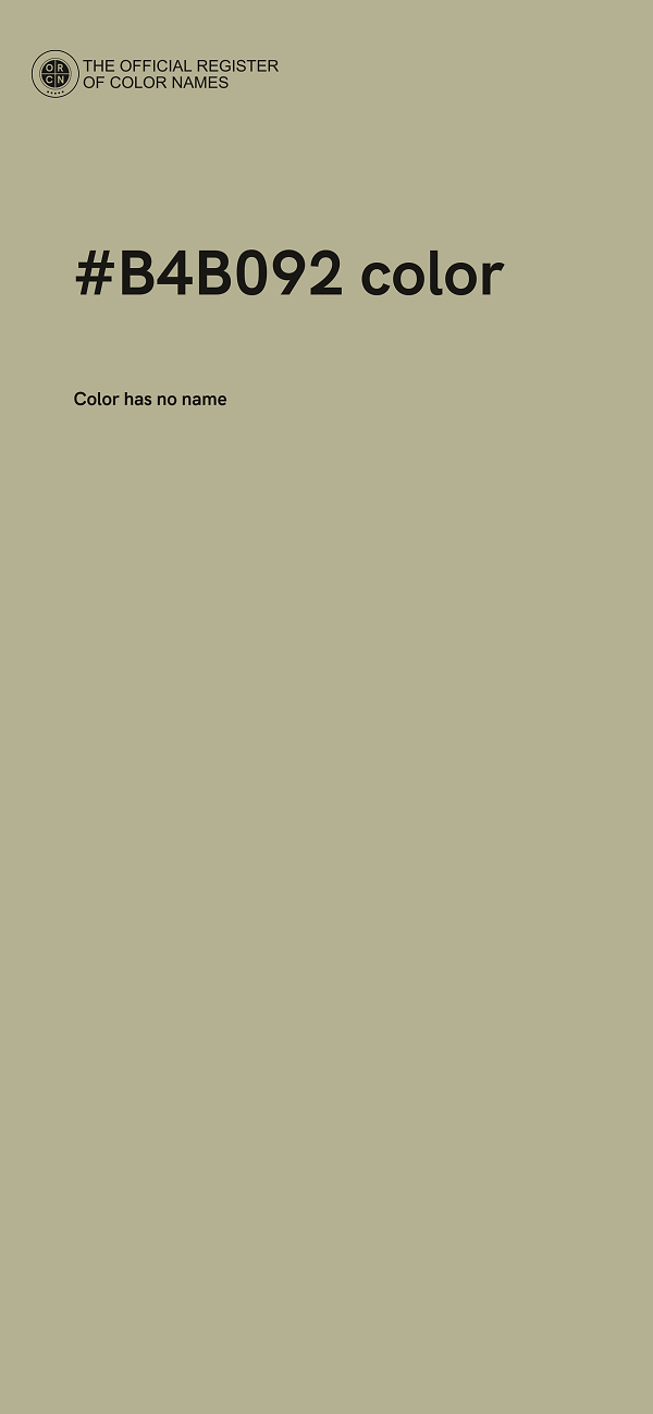 #B4B092 color image
