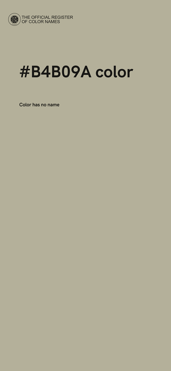#B4B09A color image