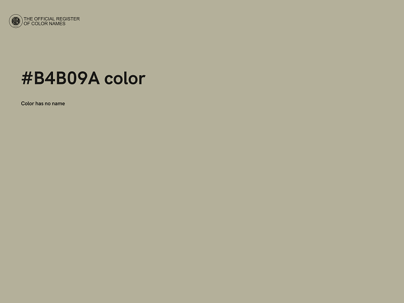 #B4B09A color image