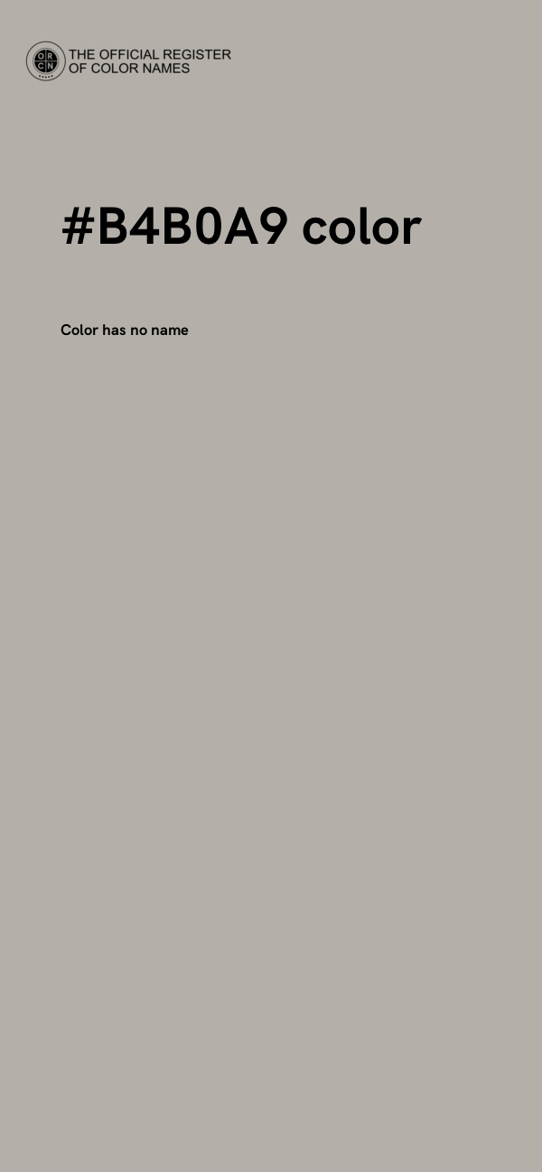 #B4B0A9 color image