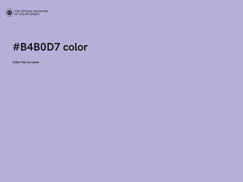 #B4B0D7 color image