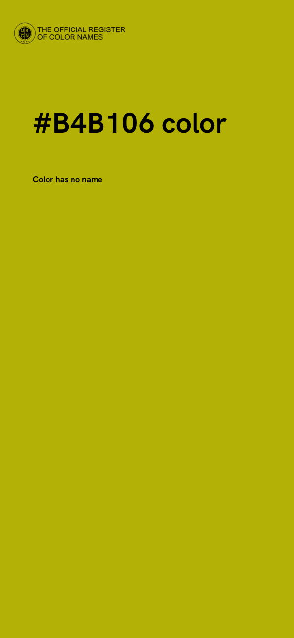 #B4B106 color image