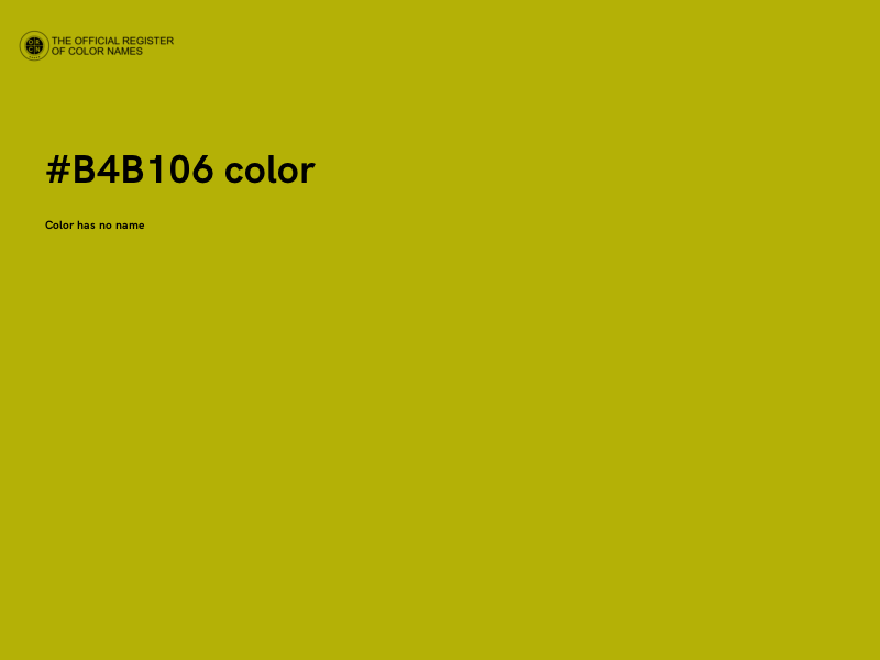 #B4B106 color image