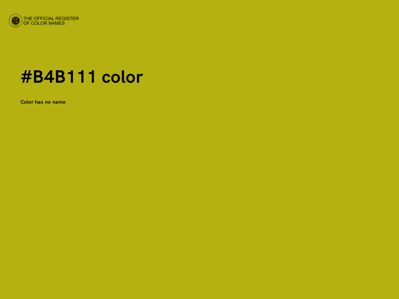 #B4B111 color image