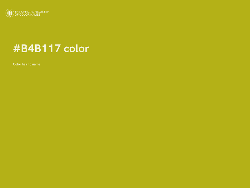 #B4B117 color image