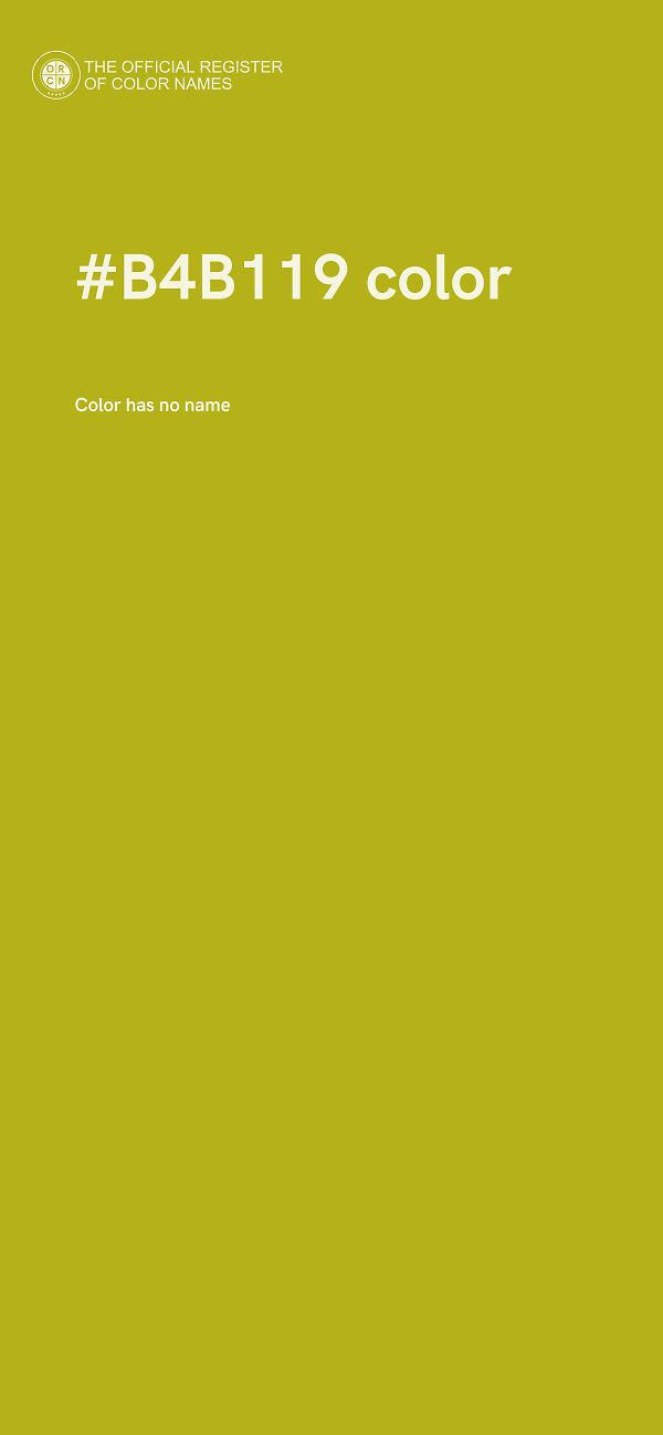 #B4B119 color image