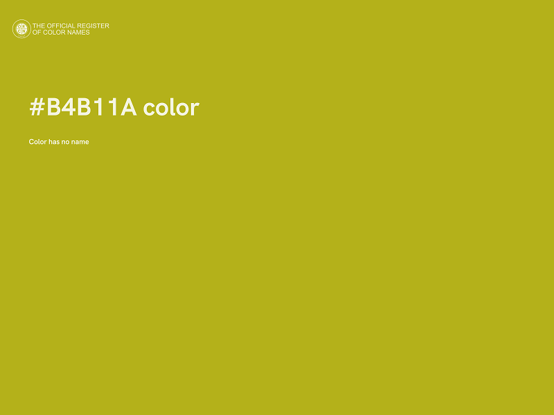#B4B11A color image