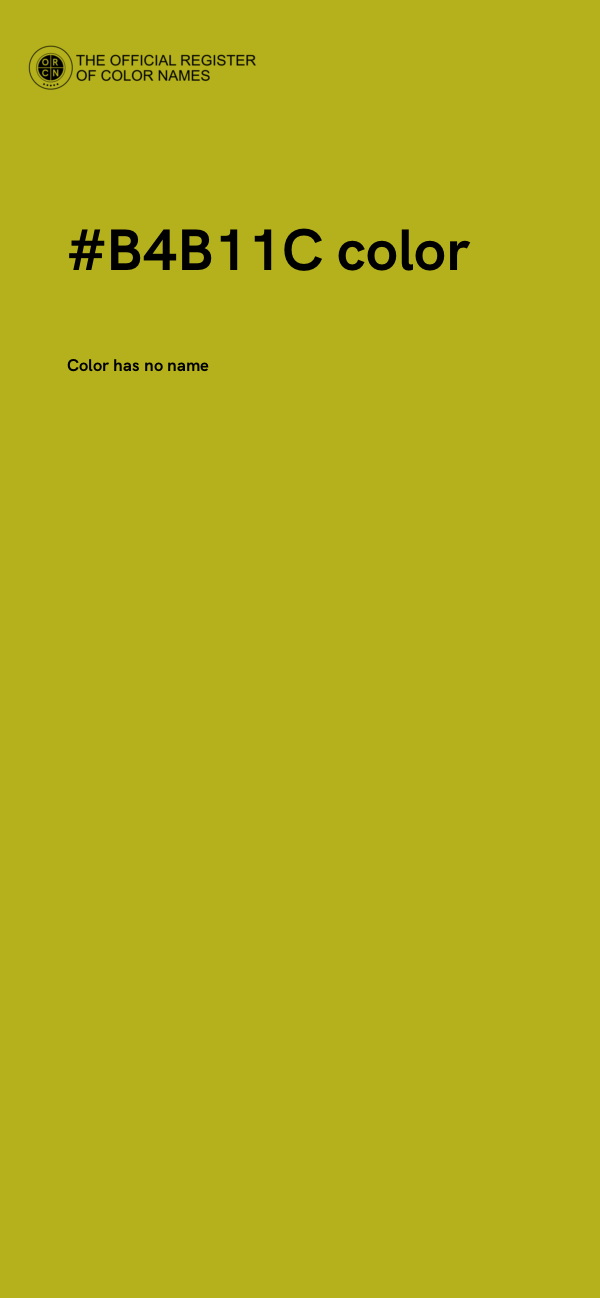 #B4B11C color image