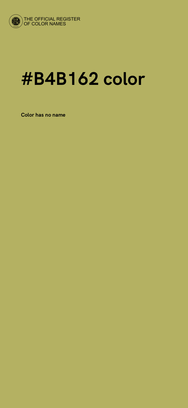 #B4B162 color image