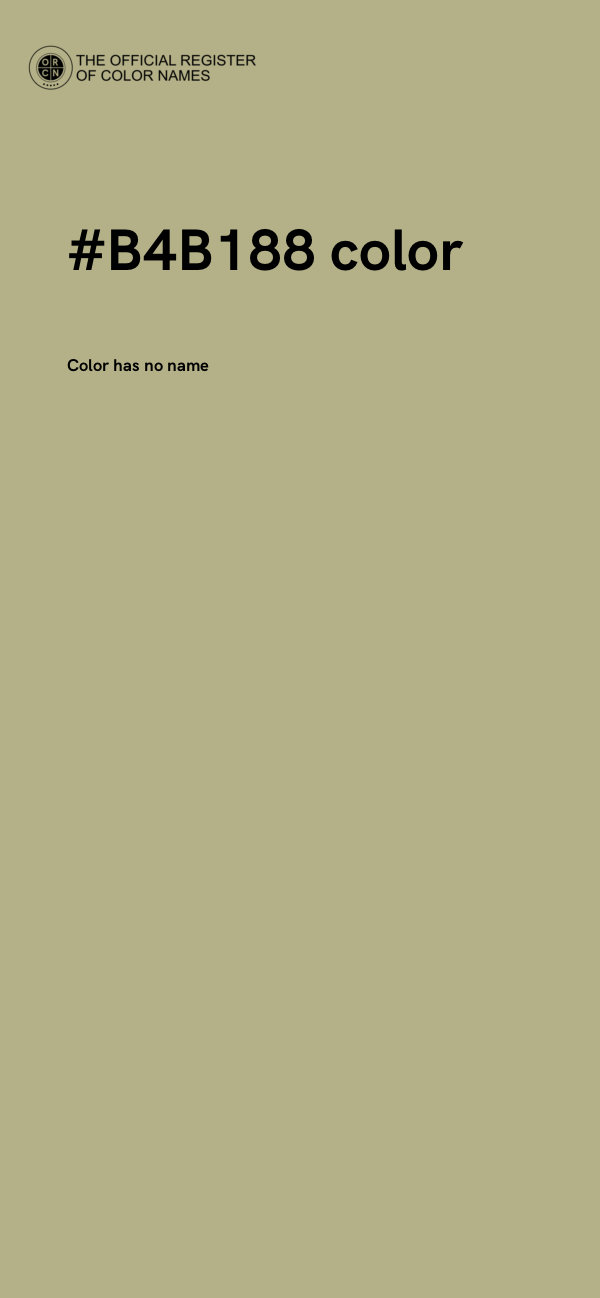 #B4B188 color image