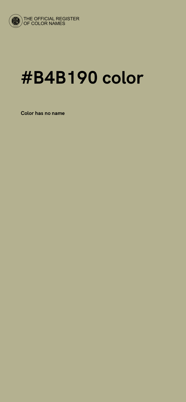 #B4B190 color image