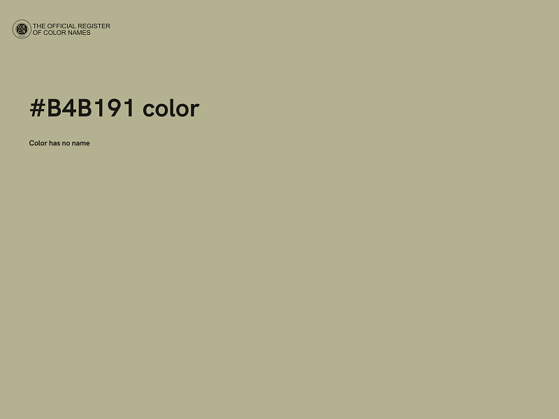 #B4B191 color image