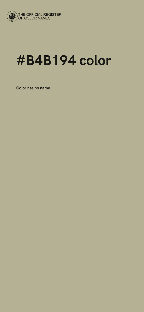 #B4B194 color image