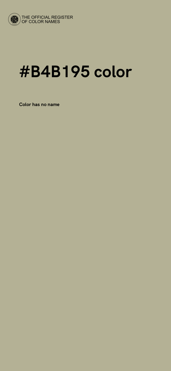 #B4B195 color image