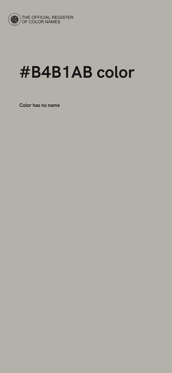 #B4B1AB color image