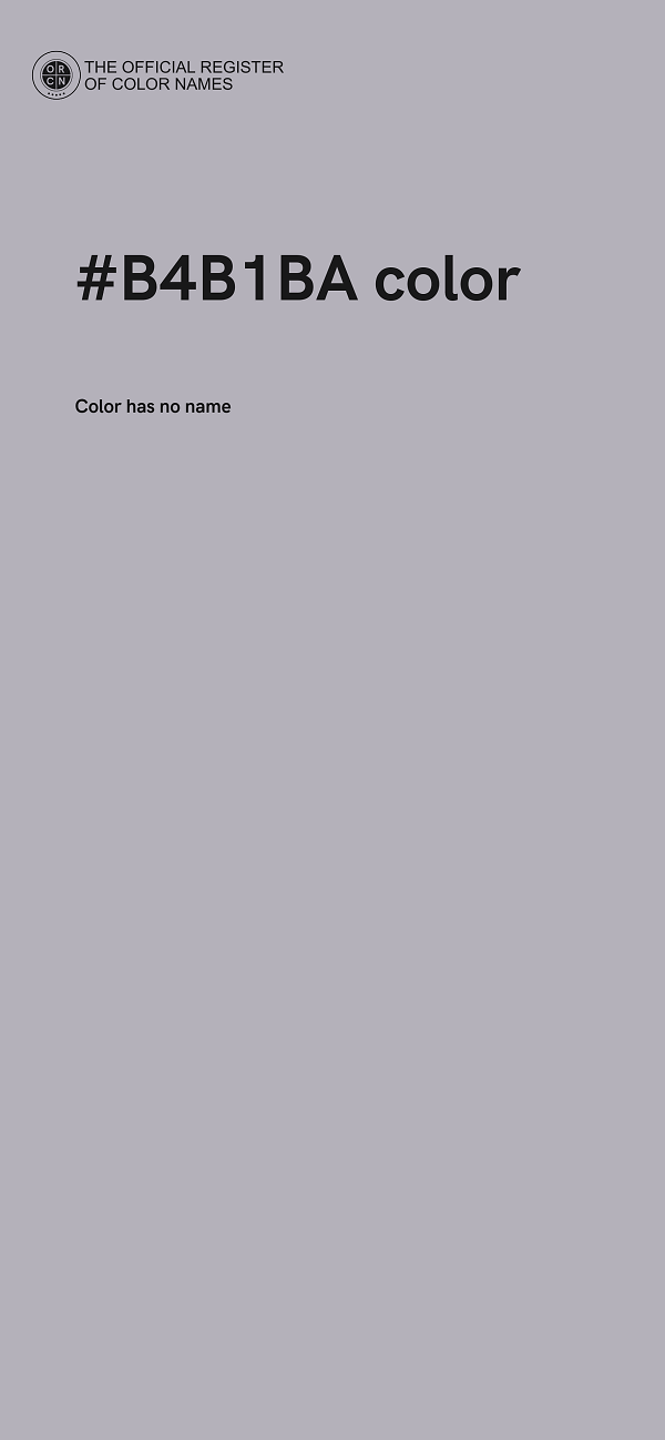 #B4B1BA color image