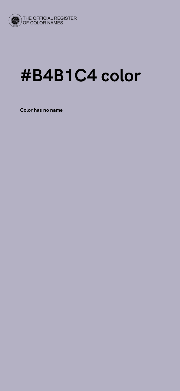 #B4B1C4 color image