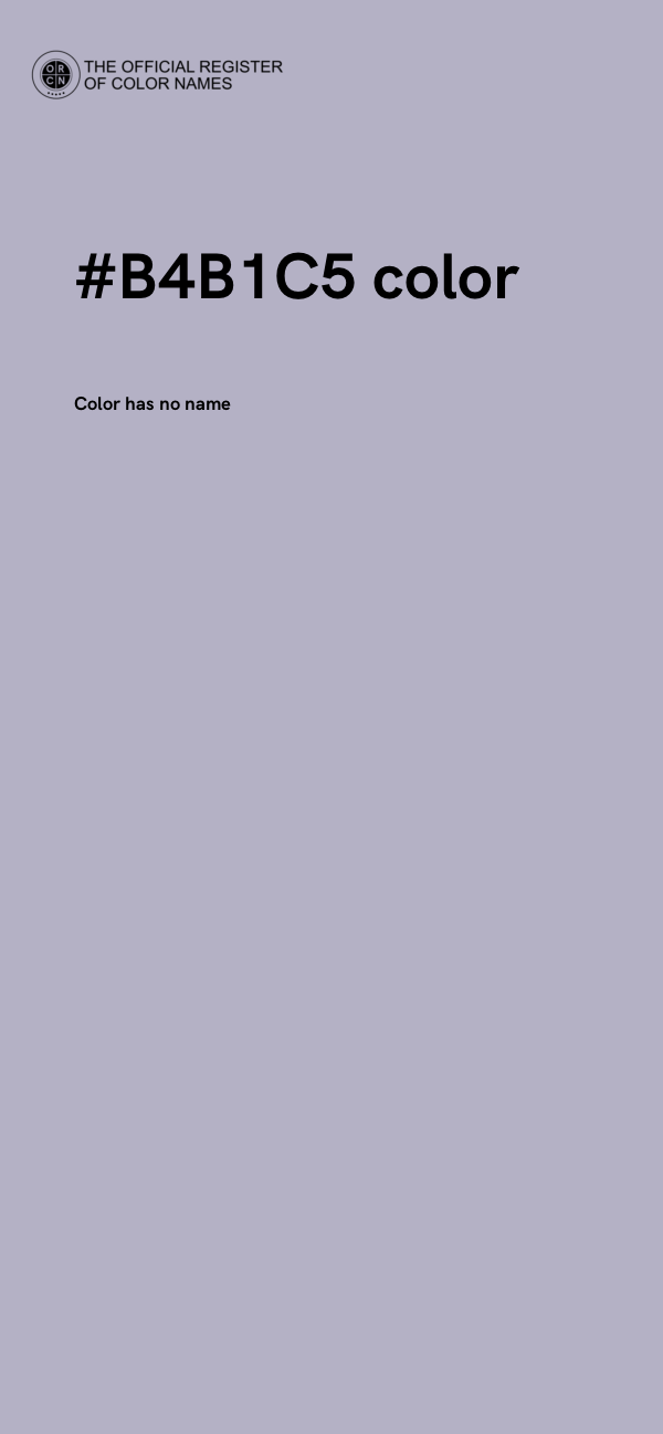 #B4B1C5 color image