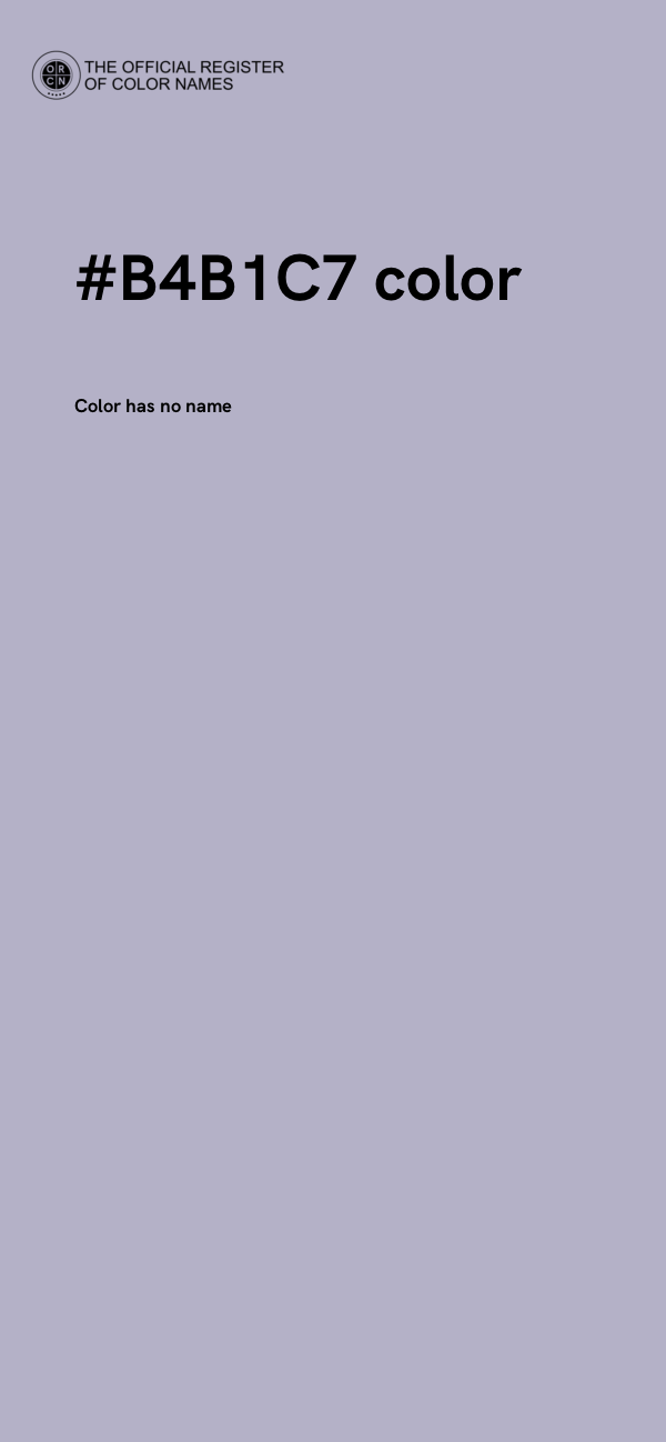 #B4B1C7 color image