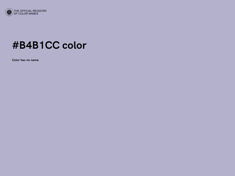#B4B1CC color image