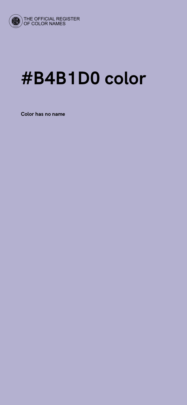 #B4B1D0 color image