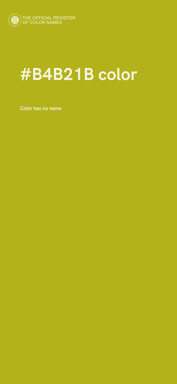 #B4B21B color image
