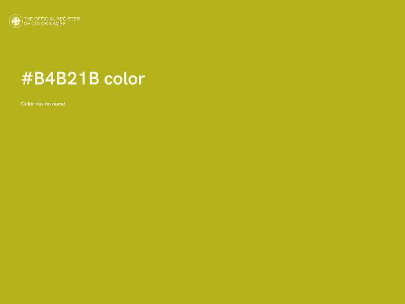 #B4B21B color image