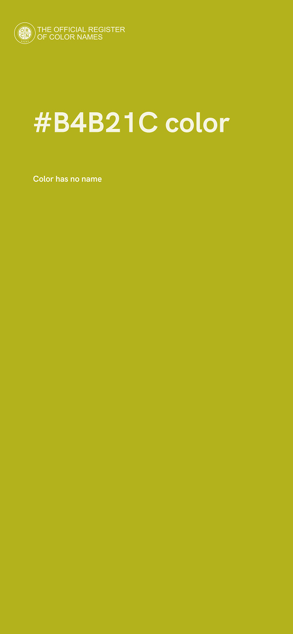 #B4B21C color image