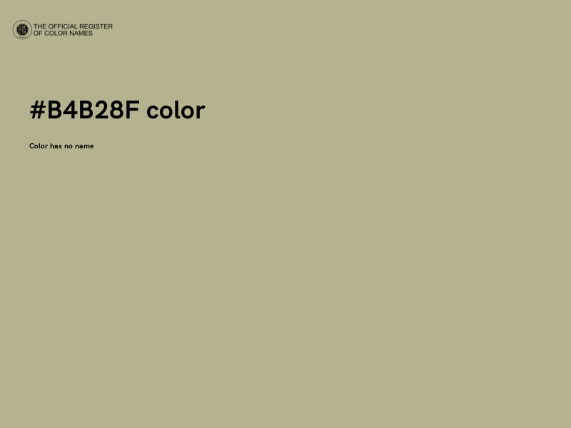 #B4B28F color image