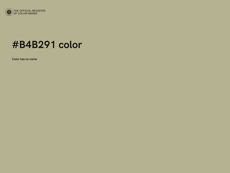 #B4B291 color image