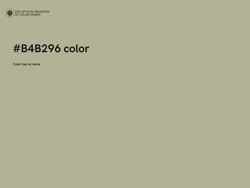 #B4B296 color image