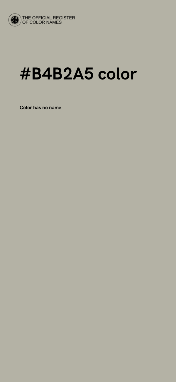 #B4B2A5 color image
