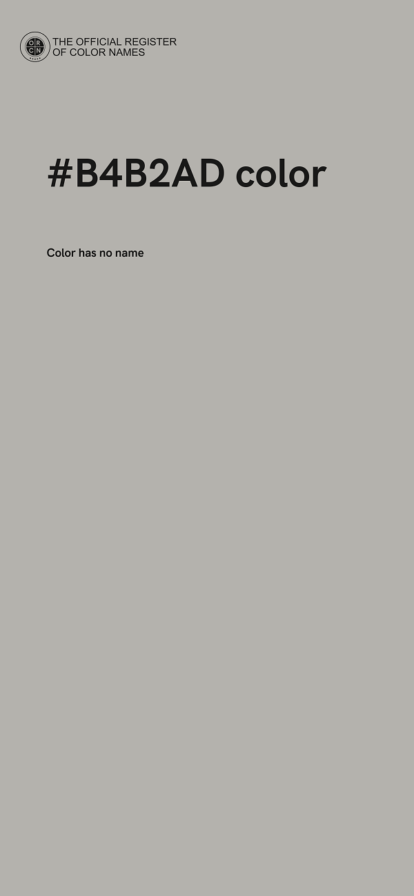 #B4B2AD color image