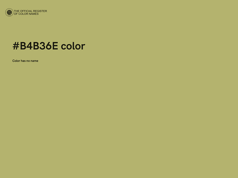 #B4B36E color image