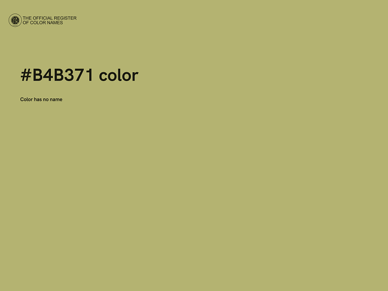 #B4B371 color image