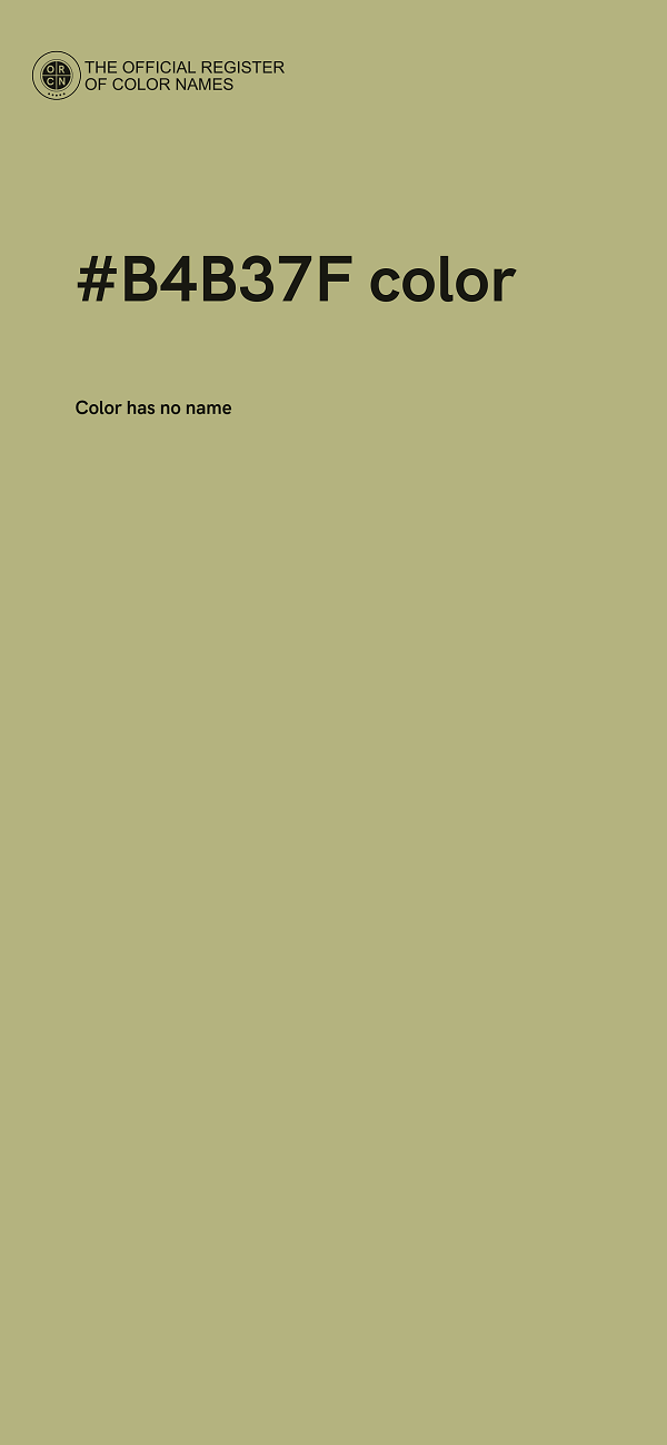 #B4B37F color image