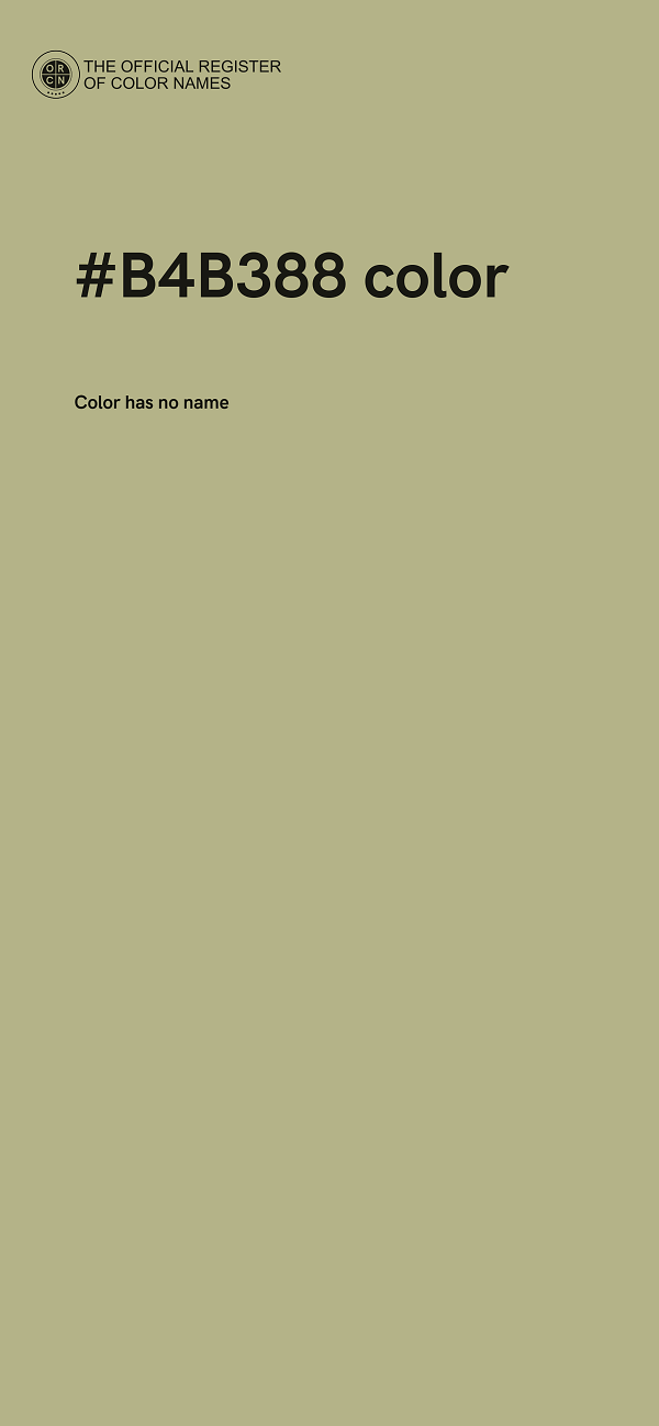 #B4B388 color image