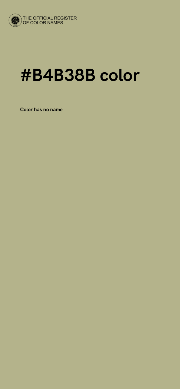 #B4B38B color image