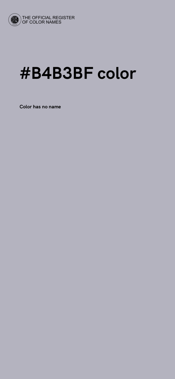 #B4B3BF color image