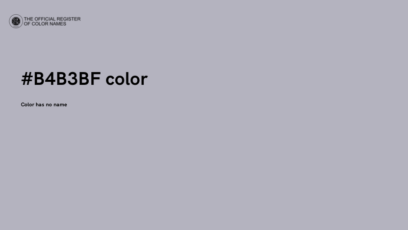 #B4B3BF color image