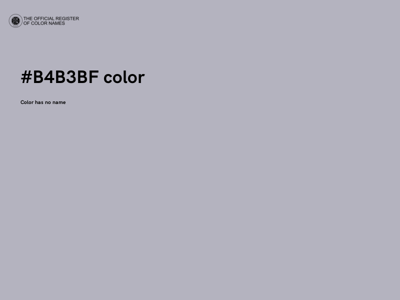 #B4B3BF color image
