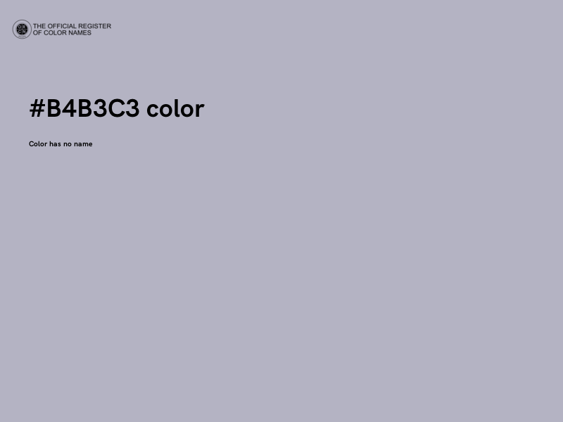#B4B3C3 color image
