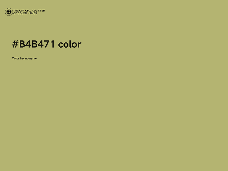 #B4B471 color image