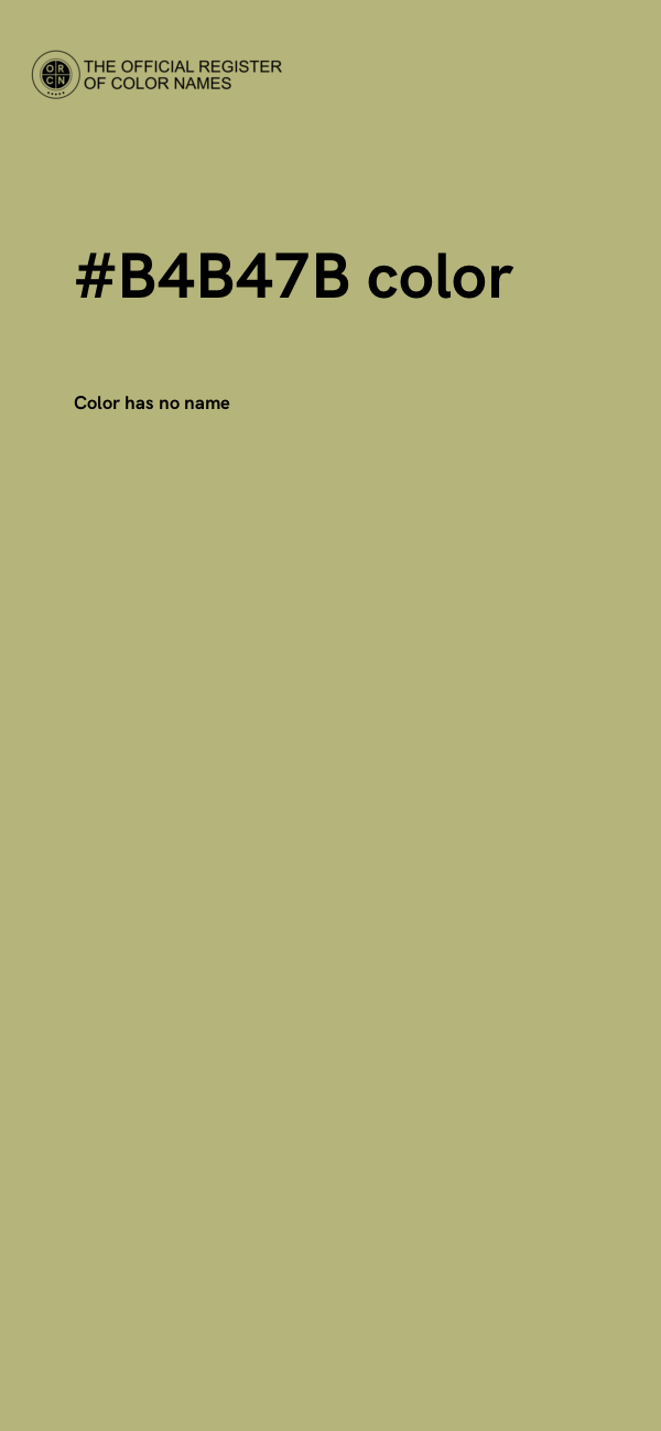#B4B47B color image