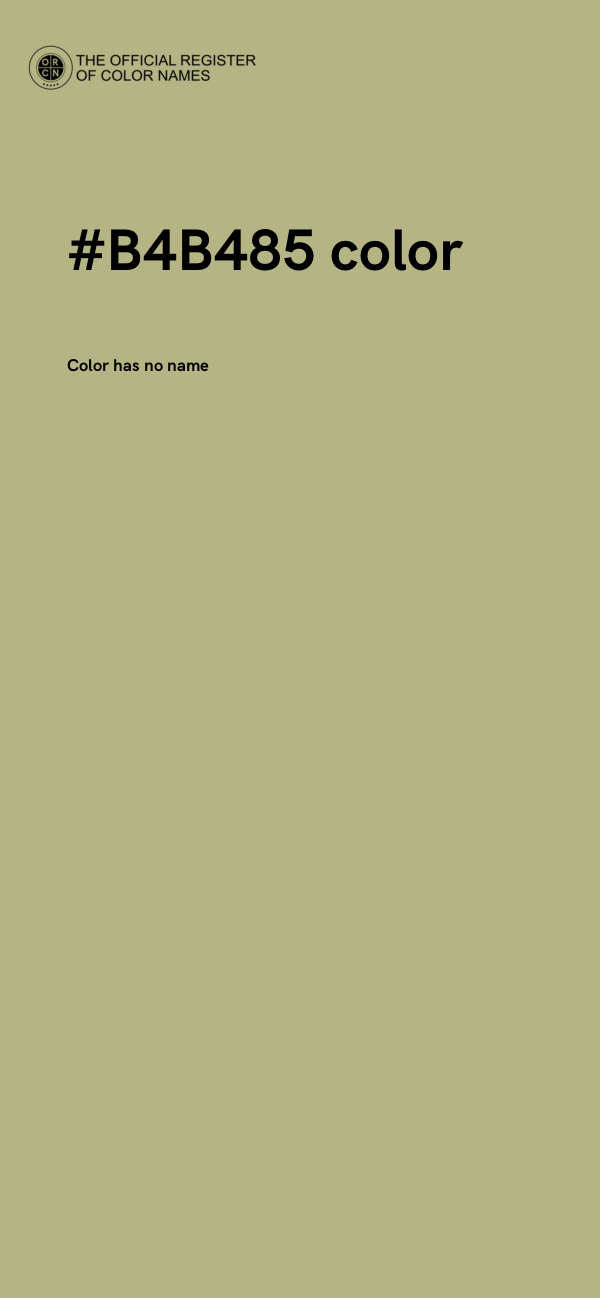 #B4B485 color image