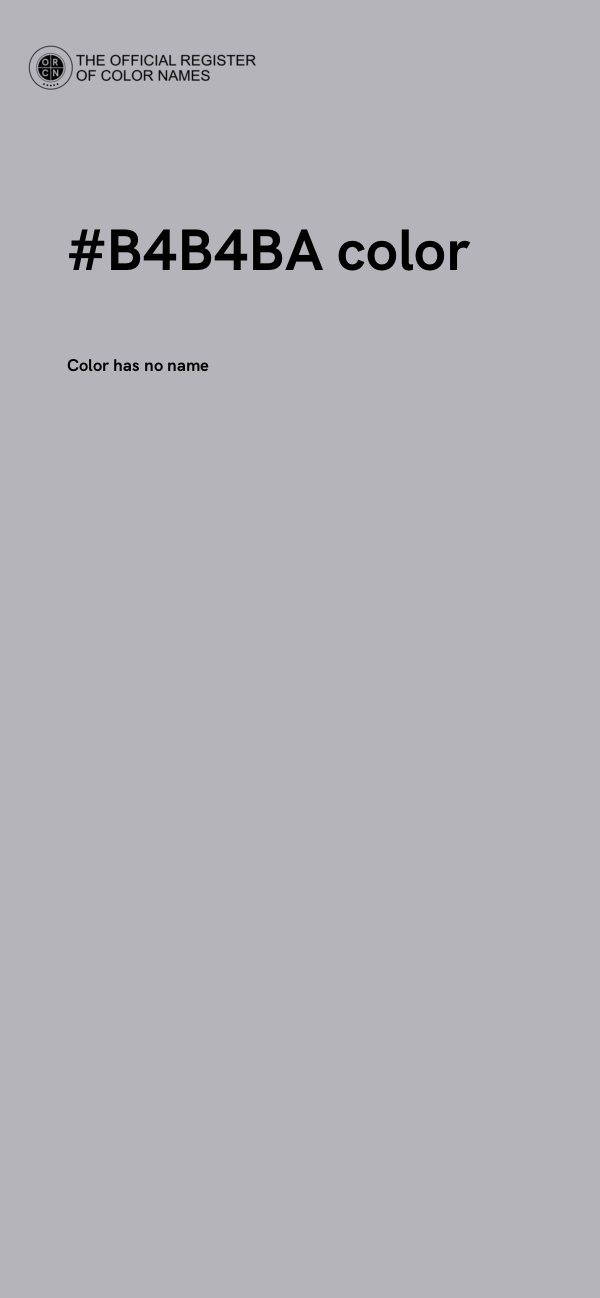 #B4B4BA color image