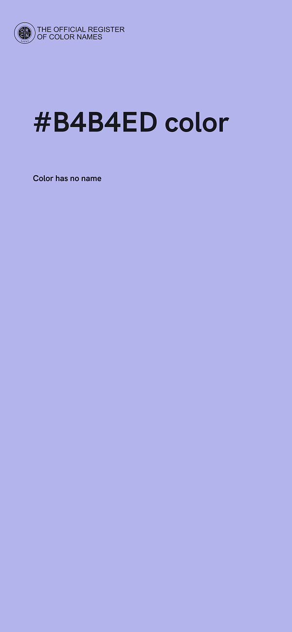 #B4B4ED color image