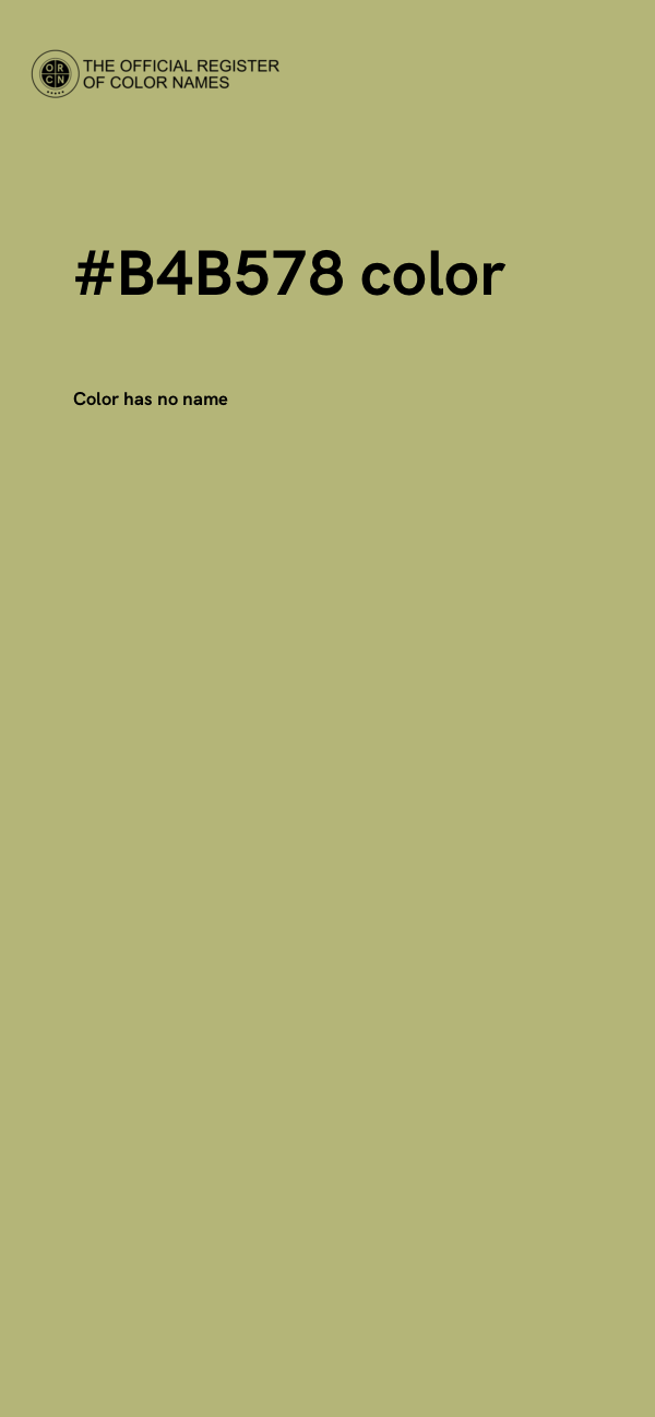 #B4B578 color image