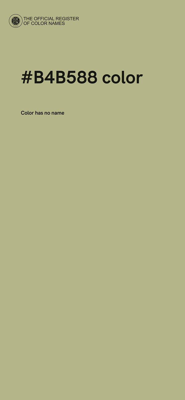 #B4B588 color image