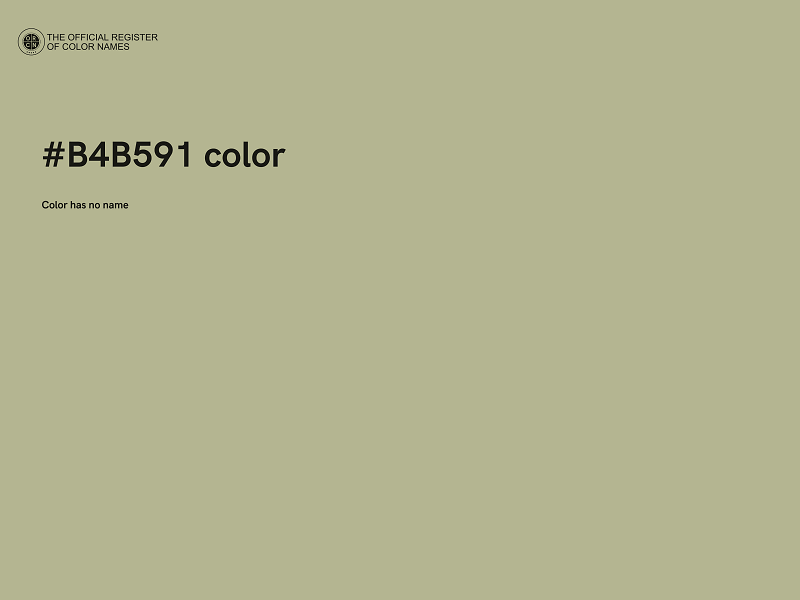 #B4B591 color image